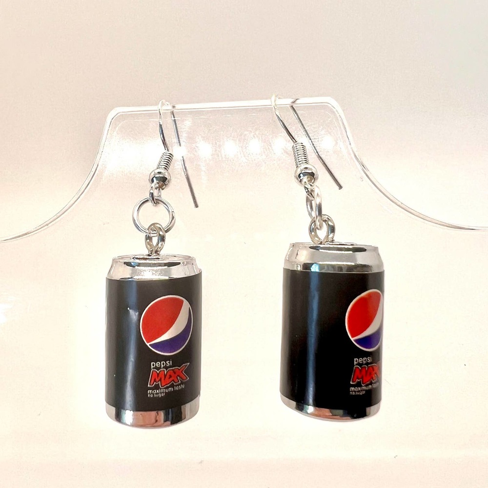 Pepsi Max Earrings - Pepsi Cans - Drink Earrings - Novelty Earrings - Pop Soda - Picture 1 of 8